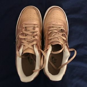 Rose Gold Air Force 1s.